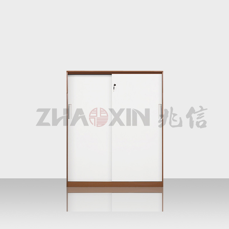1090铁移门咖啡套白色